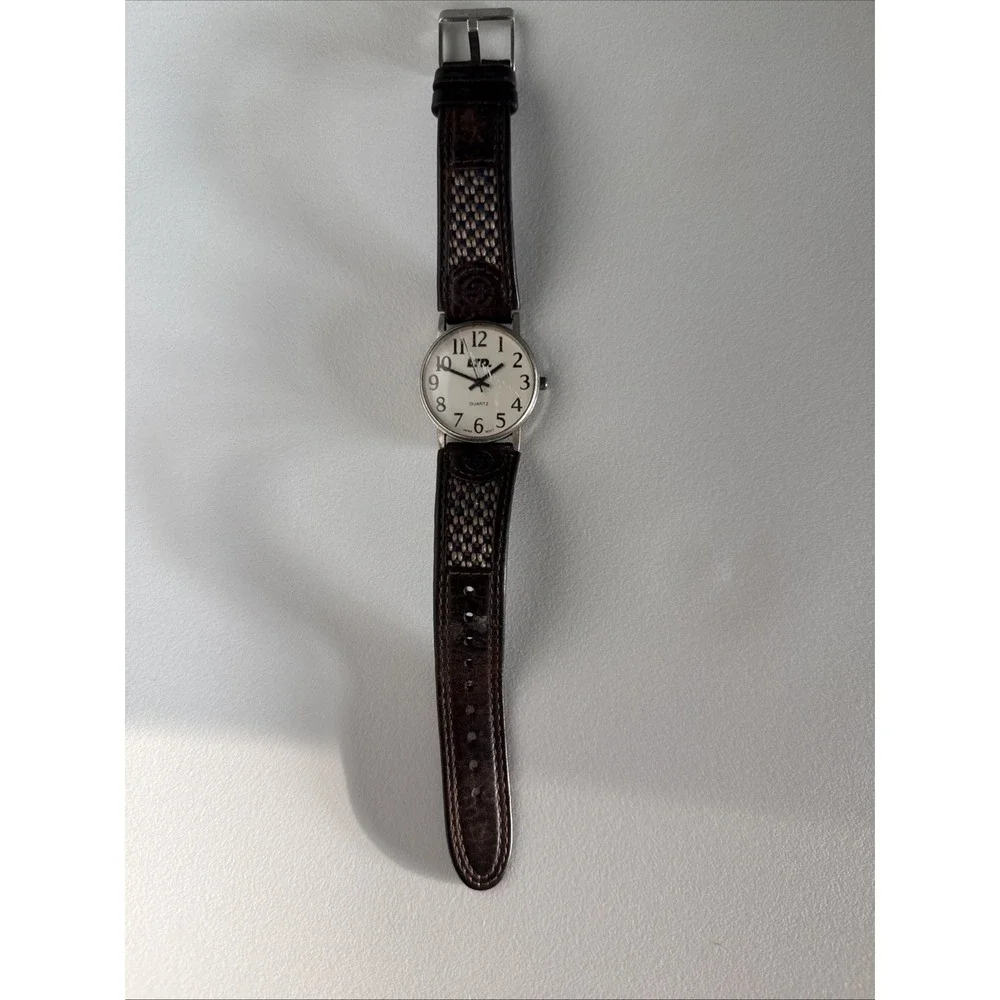 Watch ADVANCE LTD Quartz 22-23303BWX Japan Movt As Is Leather Band‎